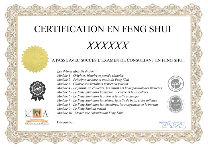 Formation Feng Shui en Guadeloupe pour devenir consultant certifie