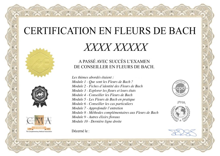 Formation Fleurs de Bach au Maroc pour devenir conseiller certifié
